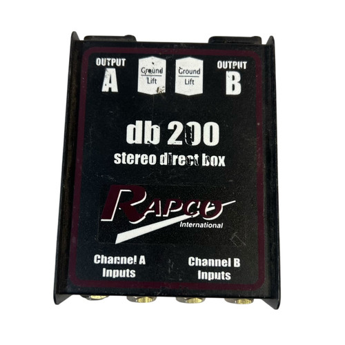 Vist Large View of Product Image Which is Used Rapco DB-200 STEREO DIRECT BOX Direct Box