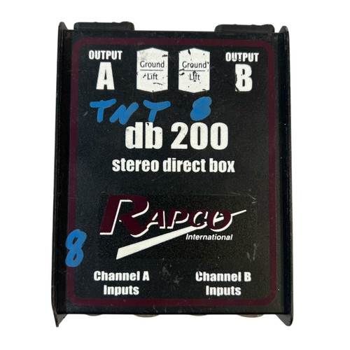 Vist Large View of Product Image Which is Used Rapco DB-200 STEREO DIRECT BOX Direct Box