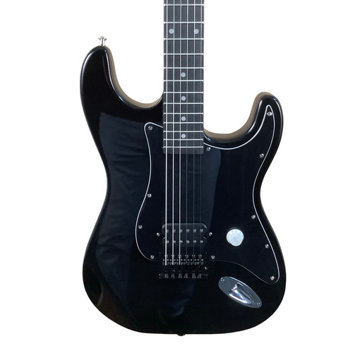 Vist Large View of Product Image Which is Used NO BRAND (Brandless Product) BRANDLESS STRAT Electric Guitar Black 6-String