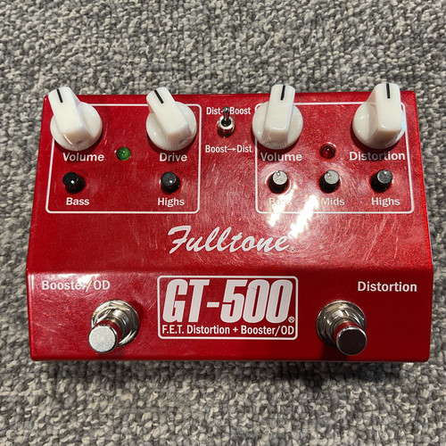 Vist Large View of Product Image Which is Used FULLTONE GT-500 FET DISTORTION + BOOSTER/OD Guitar Pedal
