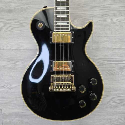 Vist Large View of Product Image Which is Used Gibson LP Custom Kahler -Neck Repair- Vintage Electric Guitar Black 6-String