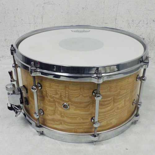 Vist Large View of Product Image Which is Used Tama S.L.P 13 X7 G-Maple Snare Satin Tamo Ash Wood Snare Drum 