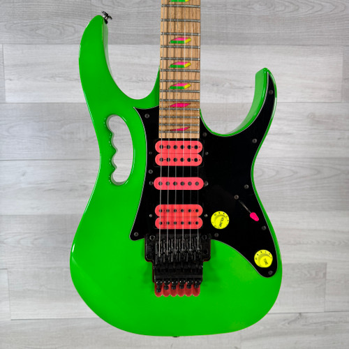 Vist Large View of Product Image Which is Used Ibanez Vintage JEM777-LG Electric Guitar - Loch Ness Green - Case Included