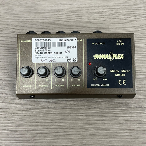 Vist Large View of Product Image Which is Used - Signalflex MM-40 MICRO MIXER 