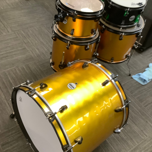 Vist Large View of Product Image Which is Used Ddrum 5PC JOURNYMAN Drum Kit Orange 22" Kick Drum