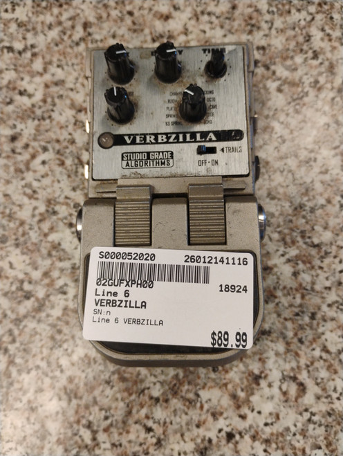Vist Large View of Product Image Which is Used Line 6 VERBZILLA Guitar Effect
