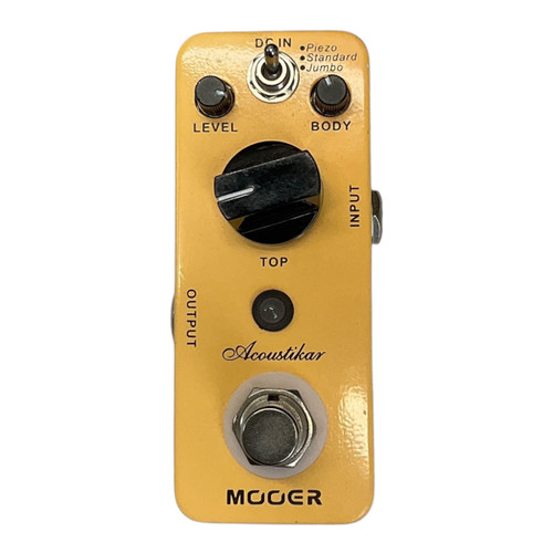 Vist Large View of Product Image Which is Used Mooer Acoustikar Accoustic Preamp Pedal