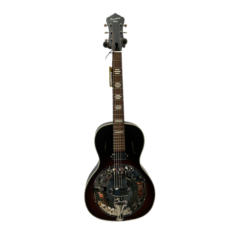 Vist Large View of Product Image Which is Used Recording King RPH-R2-E-BRB Resonating Guitar