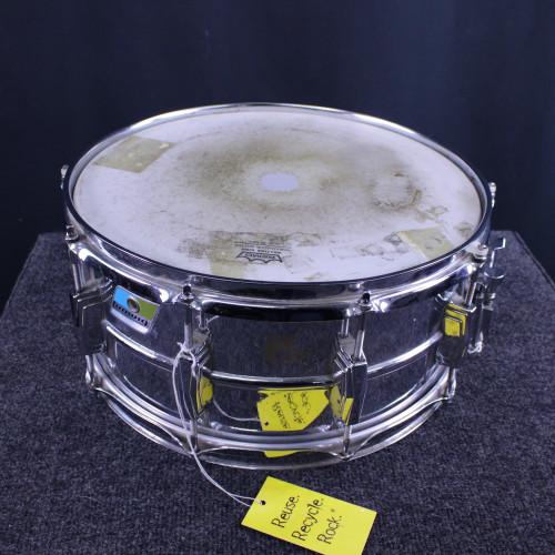 Vist Large View of Product Image Which is Used Ludwig 402 SUPRAPHONIC SNARE 14X6.5 Metal Snare Drum 14"