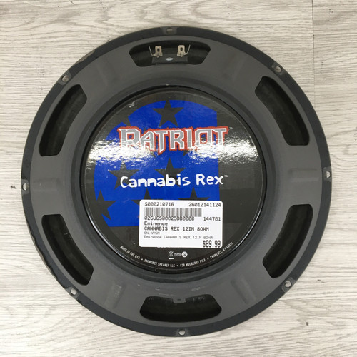 Vist Large View of Product Image Which is Used Eminence Cannabis Rex 8-Ohm Raw Guitar Speaker 12"