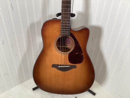 Vist Large View of Product Image Which is Used Yamaha FGX700SC AS IS Laminate Top Acoustic Guitar Amber