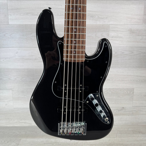 Vist Large View of Product Image Which is Used Squier Affinity Series Jazz Bass VI - Black - 6-string