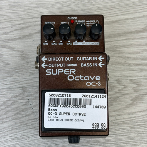Vist Large View of Product Image Which is Used Boss OC-3 SUPER OCTAVE Octave Pedal