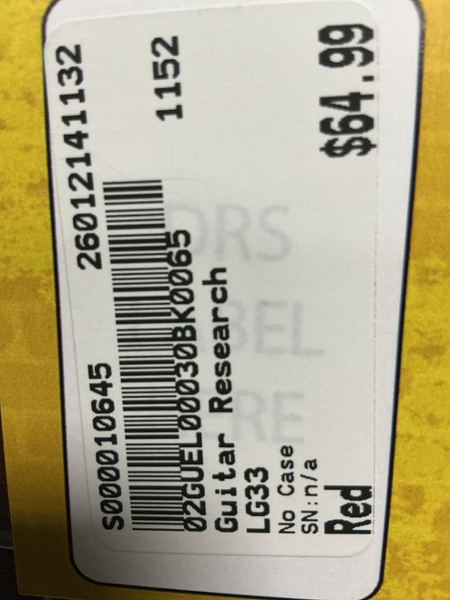 Vist Large View of Product Image Which is Used Guitar Research LG33 S Type Electric Guitar Red 6-String