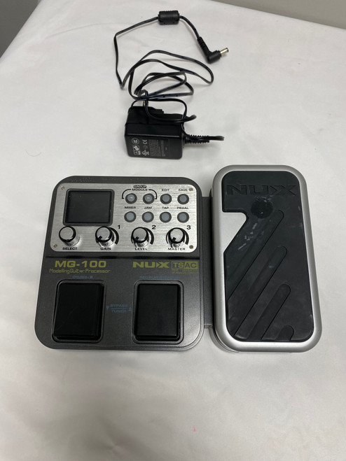 Vist Large View of Product Image Which is Used Nux MG-100 MODELLING GUITAR PROCESSOR Floorboard Amp Modeling + FX