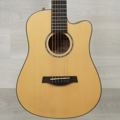 Vist Large View of Product Image Which is Used Traveler Redlands Mini Laminate Top Acoustic Guitar Natural