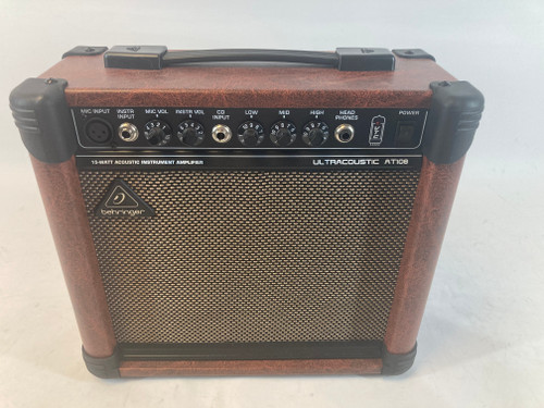 Vist Large View of Product Image Which is Used Behringer ULTRACOUSTIC AT108 Solid State Guitar Amp