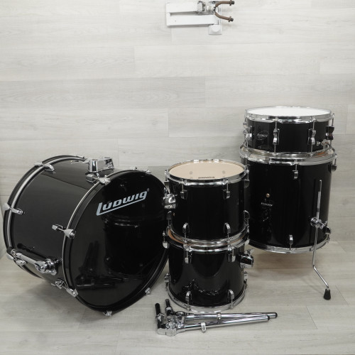Vist Large View of Product Image Which is Used Ludwig Accent Cs Drum Shell Kit Black