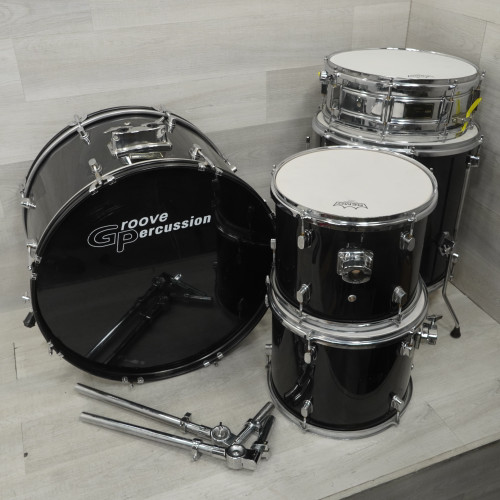 Vist Large View of Product Image Which is Used Groove Percussion Drum Shell Kit Black