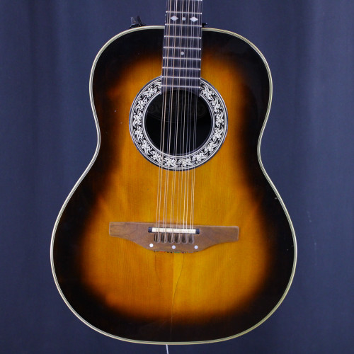 Vist Large View of Product Image Which is Used Ovation 1615 12 STRING - AS IS Vintage Laminate Top Acoustic Guitar Sunburst
