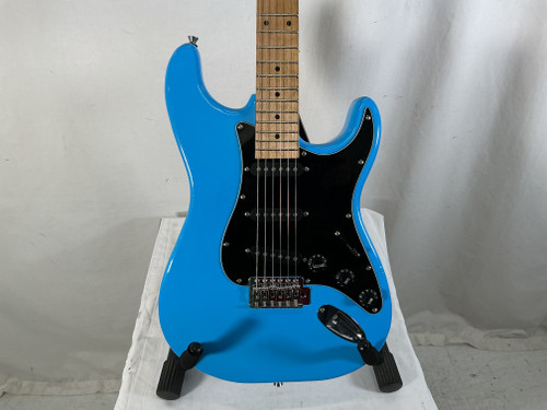 Vist Large View of Product Image Which is Used NO BRAND (Brandless Product) PARTS CASTER S Type Electric Guitar Blue 6-String