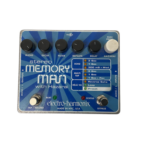 Vist Large View of Product Image Which is Used Electro Harmonix (E/H) STEREO MEMORY MAN WITH HAZARAI Delay Pedal