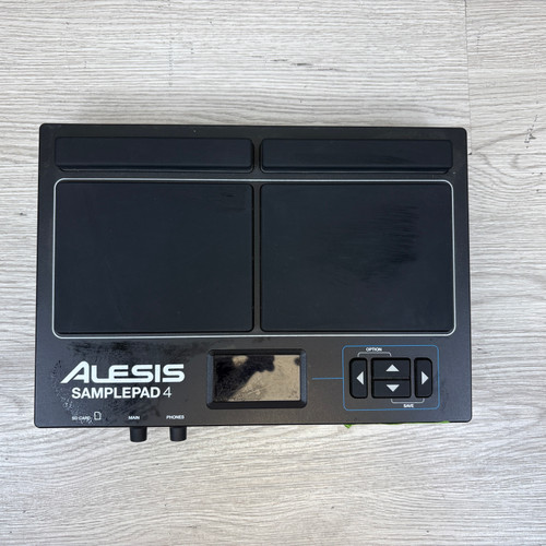 Vist Large View of Product Image Which is Used Alesis SamplePad 4 Electronic Pad Kit w/AC