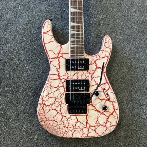 Vist Large View of Product Image Which is Used Jackson SLX BLOODSHOT CRACKLE Electric Guitar Custom Graphics 6-String