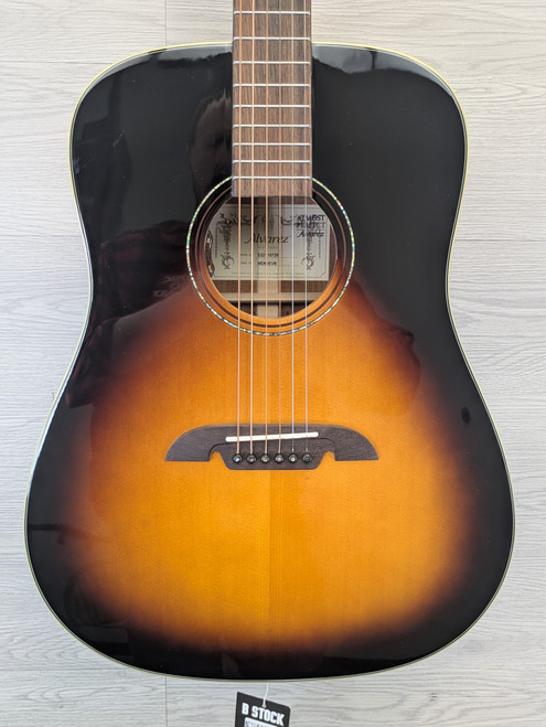 Vist Large View of Product Image Which is B-STOCK Alvarez Masterworks MD60 All Solid-AAA Sitka/Solid African Mahogany Acoustic/Electric w/Deluxe Gig Bag