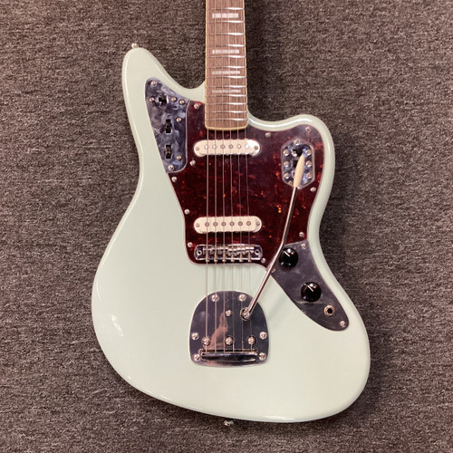 Vist Large View of Product Image Which is Used Squier CLASSIC VIBE JAGUAR Offset Double Cutaway Electric Guitar Blue 6-String