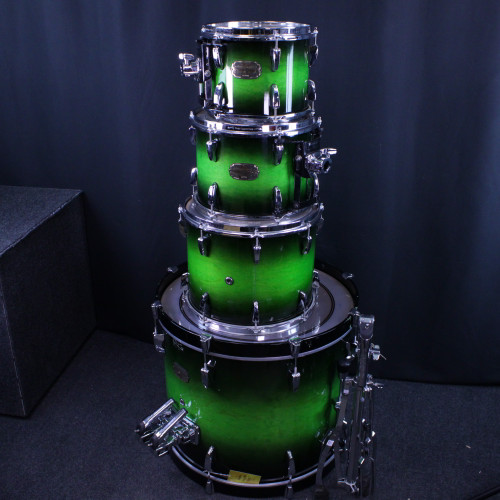 Vist Large View of Product Image Which is Used Pearl 4 PC SESSION CUSTOM MTD FLR Drum Shell Kit Green