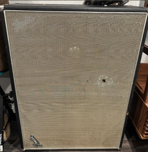 Vist Large View of Product Image Which is Used Fender Bassman 2x12 Vintage 70's Drip Edge Guitar Speaker Cab
