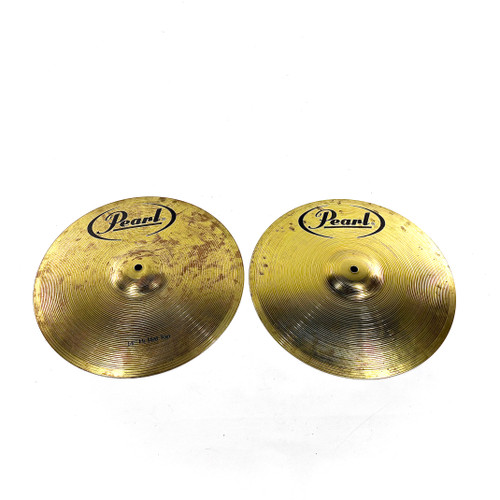 Vist Large View of Product Image Which is Used Pearl Hi Hat Cymbals 14"
