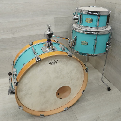 Vist Large View of Product Image Which is Used Yamaha Stage Custom Hip Kit Matte Seafoam Drum Shell Kit Green
