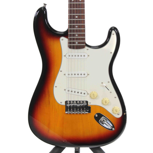 Vist Large View of Product Image Which is Used Squier STRAT S Type Electric Guitar Sunburst 6-String