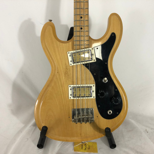 Vist Large View of Product Image Which is Used Univox HI-FLYER Vintage Bass Guitar Wood 4-String
