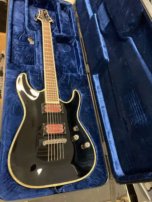 Vist Large View of Product Image Which is Used Schecter C-1 ELITE S Type Electric Guitar Black 6-String