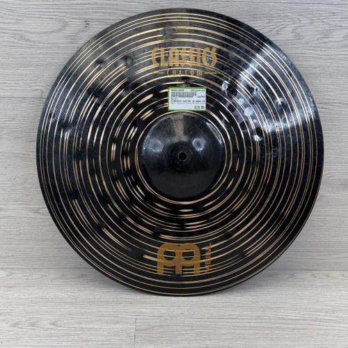 Vist Large View of Product Image Which is Used Meinl CLASSICS CUSTOM 18 DARK CRASH Crash Cymbal 18"