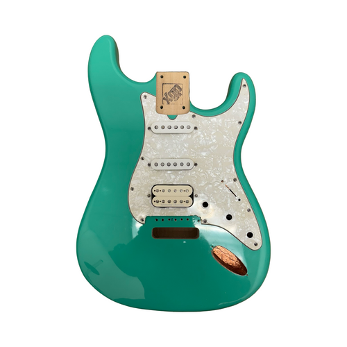 Vist Large View of Product Image Which is Used Kiesel D6X BODY INCL TEXAS SPE/PEARLY GATES P/U S Type Electric Guitar Green 6-String