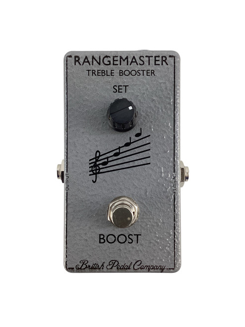 Vist Large View of Product Image Which is Used British Pedal Company Rangemaster Compact Treble Booster Pedal 