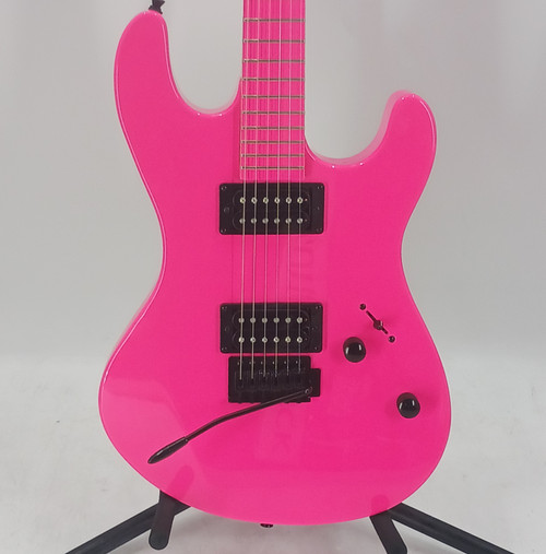 Vist Large View of Product Image Which is Used Dean C ZONE FLP FLORESCENT PINK S Type Electric Guitar Pink 6-String