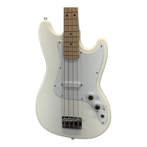 Vist Large View of Product Image Which is Used Squier Sonic Bronco Bass Guitar White 4-String