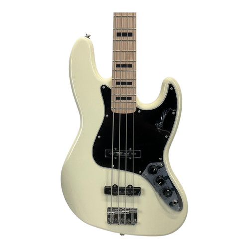 Vist Large View of Product Image Which is Used Squier Affinity Active Jazz Bass J Type Bass Guitar White 4-String