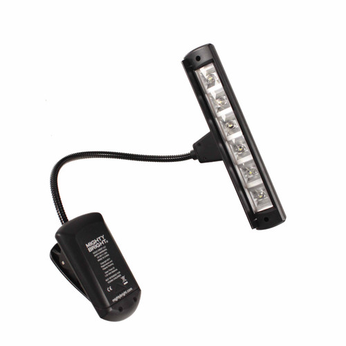 Vist Large View of Product Image Which is Used Mighty Bright CLIP-ON MUSIC STAND LIGHT Band Instrument Accessory