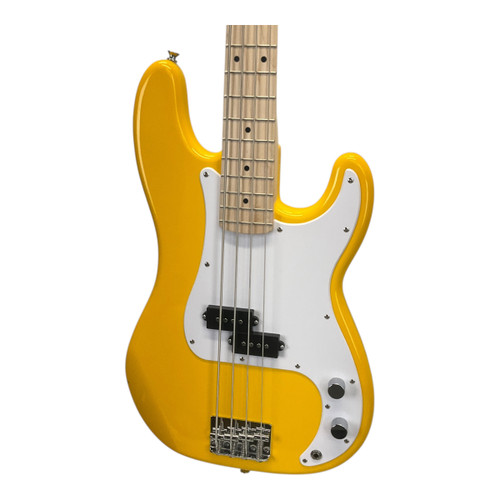 Vist Large View of Product Image Which is Used Squier FSR Sonic Precision Bass Guitar Yellow 4-String