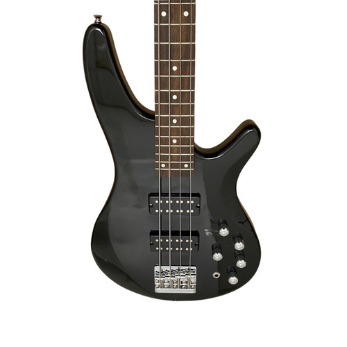 Vist Large View of Product Image Which is Used Glarry J STYLE J Type Bass Guitar Black 4-String