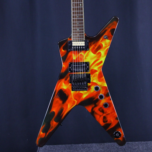 Vist Large View of Product Image Which is Used Dean DIME-O-ML 2003 Pointy Electric Guitar Custom Graphics 6-String