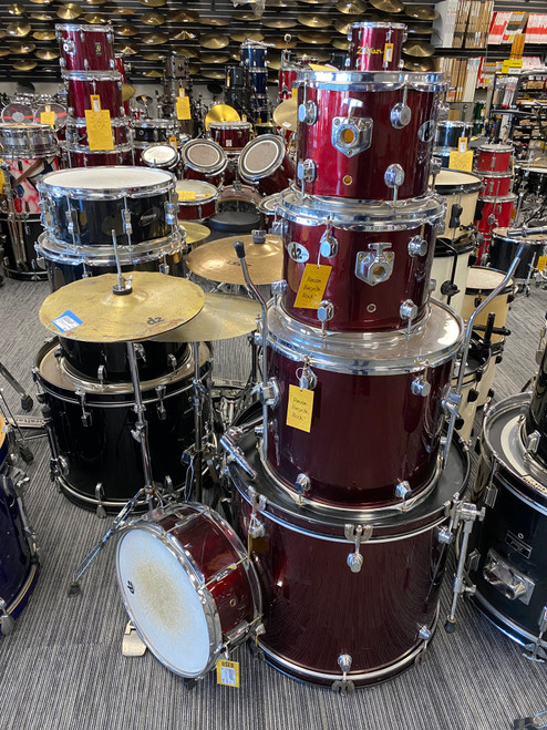 Vist Large View of Product Image Which is Used Ddrum D2 5 PIECE KIT W/ HARDWARE Drum Shells and Hardware Red
