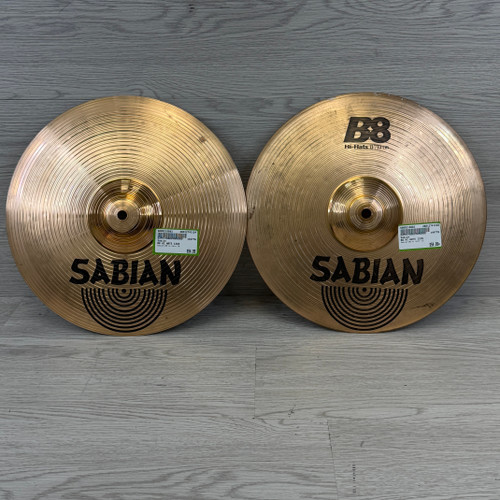 Vist Large View of Product Image Which is Used Sabian B8 HI HATS 13IN Hi Hat Cymbals 13"