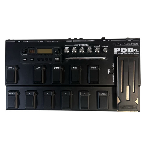 Vist Large View of Product Image Which is Used Line 6 POD XT Live Guitar Multi-Effects Processor & Amp Modeler W/ BAG AND AC